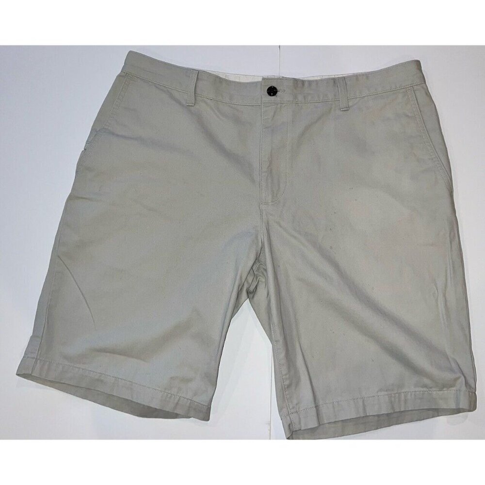 Dockers Khaki Shorts Mens Size 38 Chino Cotton Outdoor Flat Casual Pockets Tan